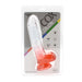Kiotos Cox Color - Gekleurde Dildo 06 - 22,5 x 4,2 cm - Transparant/Rood-Laced-up.nl