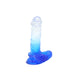 Kiotos Cox Color - Gekleurde Dildo 07 - 18 x 4 cm - Transparant/Blauw-Laced-up.nl