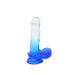 Kiotos Cox Color - Gekleurde Dildo 07 - 18 x 4 cm - Transparant/Blauw-Laced-up.nl