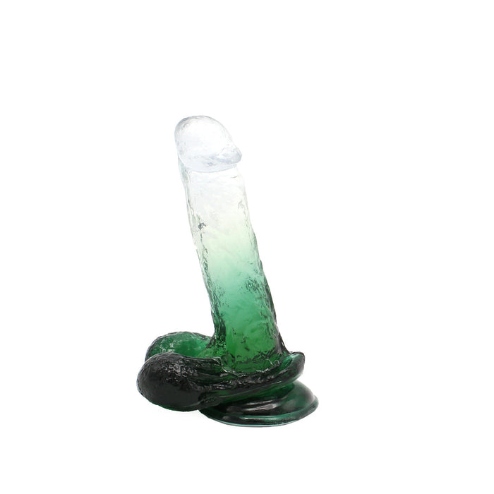 Kiotos Cox Color - Gekleurde Dildo 07 - 18 x 4 cm - Transparant/Groen-Laced-up.nl