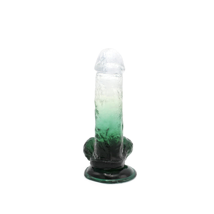 Kiotos Cox Color - Gekleurde Dildo 07 - 18 x 4 cm - Transparant/Groen-Laced-up.nl