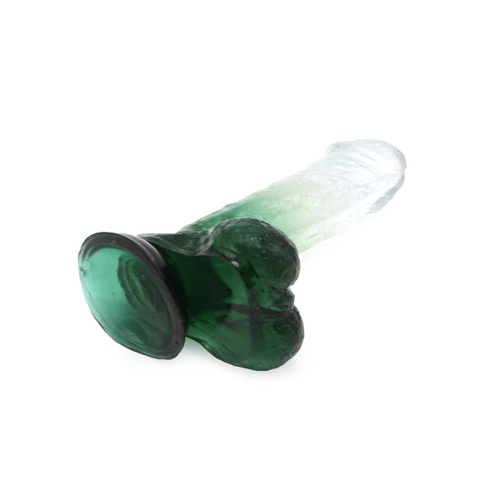 Kiotos Cox Color - Gekleurde Dildo 07 - 18 x 4 cm - Transparant/Groen-Laced-up.nl