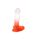 Kiotos Cox Color - Gekleurde Dildo 07 - 18 x 4 cm - Transparant/Rood-Laced-up.nl