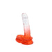 Kiotos Cox Color - Gekleurde Dildo 07 - 18 x 4 cm - Transparant/Rood-Laced-up.nl