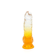 Kiotos Cox Color - Gekleurde Dildo 08 - 18,5 x 4 cm - Transparant/Geel-Laced-up.nl