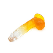 Kiotos Cox Color - Gekleurde Dildo 08 - 18,5 x 4 cm - Transparant/Geel-Laced-up.nl