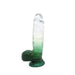 Kiotos Cox Color - Gekleurde Dildo 08 - 18,5 x 4 cm - Transparant/Groen-Laced-up.nl
