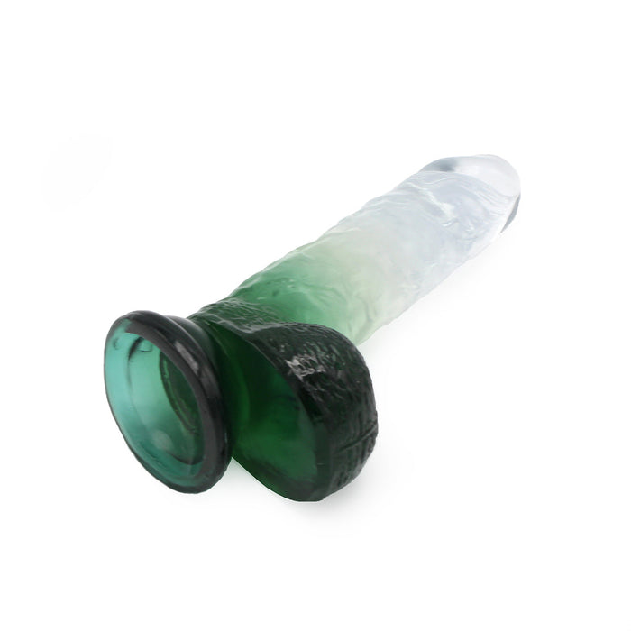 Kiotos Cox Color - Gekleurde Dildo 08 - 18,5 x 4 cm - Transparant/Groen-Laced-up.nl