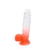 Kiotos Cox Color - Gekleurde Dildo 08 - 18,5 x 4 cm - Transparant/Rood-Laced-up.nl