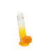Kiotos Cox Color - Gekleurde Dildo 09 - 21,5 x 4,3 cm - Transparant/Geel-Laced-up.nl