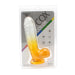 Kiotos Cox Color - Gekleurde Dildo 09 - 21,5 x 4,3 cm - Transparant/Geel-Laced-up.nl