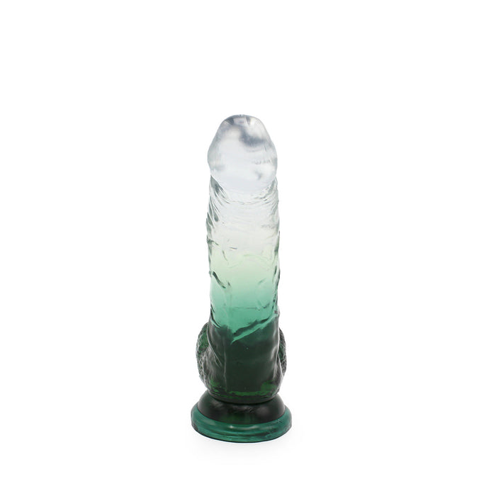 Kiotos Cox Color - Gekleurde Dildo 09 - 21,5 x 4,3 cm - Transparant/Groen-Laced-up.nl