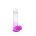Kiotos Cox Color - Gekleurde Dildo 09 - 21,5 x 4,3 cm - Transparant/Paars-Laced-up.nl