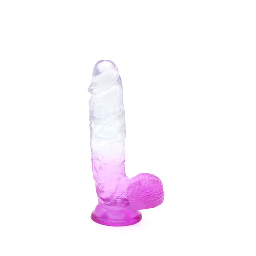 Kiotos Cox Color - Gekleurde Dildo 09 - 21,5 x 4,3 cm - Transparant/Paars-Laced-up.nl