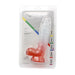 Kiotos Cox Color - Gekleurde Dildo 09 - 21,5 x 4,3 cm - Transparant/Rood-Laced-up.nl