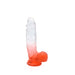 Kiotos Cox Color - Gekleurde Dildo 09 - 21,5 x 4,3 cm - Transparant/Rood-Laced-up.nl
