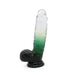 Kiotos Cox Color - Gekleurde Dildo 10 - 25 x 5,5 cm - Transparant/Groen-Laced-up.nl