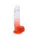 Kiotos Cox Color - Gekleurde Dildo 10 - 25 x 5,5 cm - Transparant/Rood-Laced-up.nl