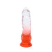 Kiotos Cox Color - Gekleurde Dildo 10 - 25 x 5,5 cm - Transparant/Rood-Laced-up.nl