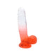 Kiotos Cox Color - Gekleurde Dildo 10 - 25 x 5,5 cm - Transparant/Rood-Laced-up.nl