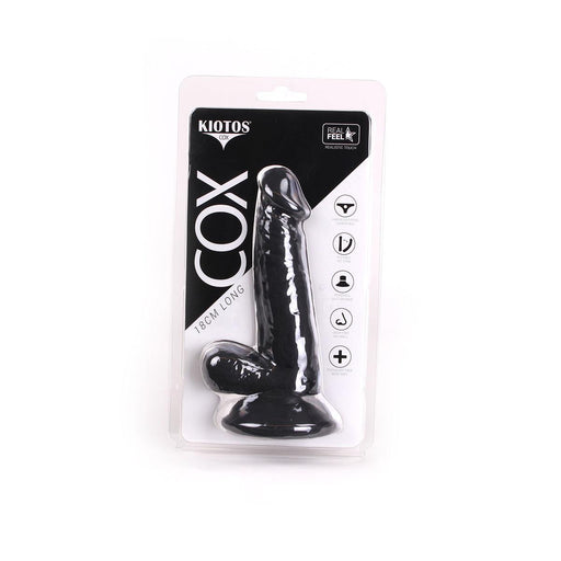Kiotos Cox - Dildo 18 x 4 cm - Zwart-Laced-up.nl
