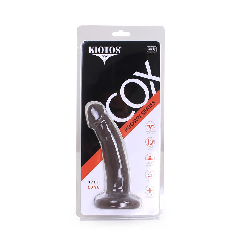 Kiotos Cox - Dildo 18.5 x 3.8 cm - Bruin-Laced-up.nl