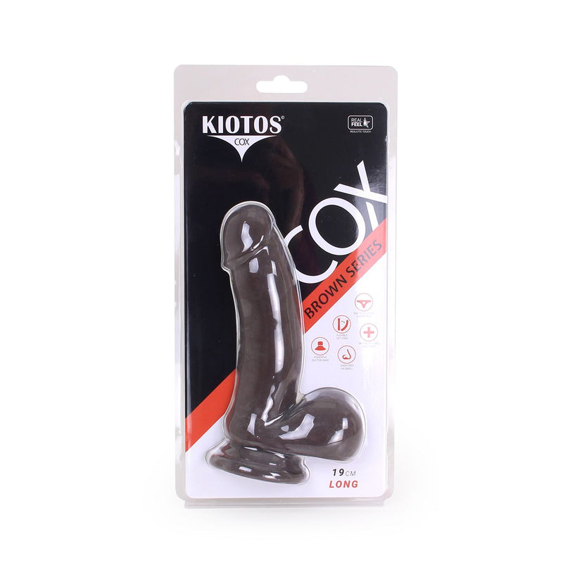 Kiotos Cox - Dildo 19 x 4 cm - Bruin-Laced-up.nl
