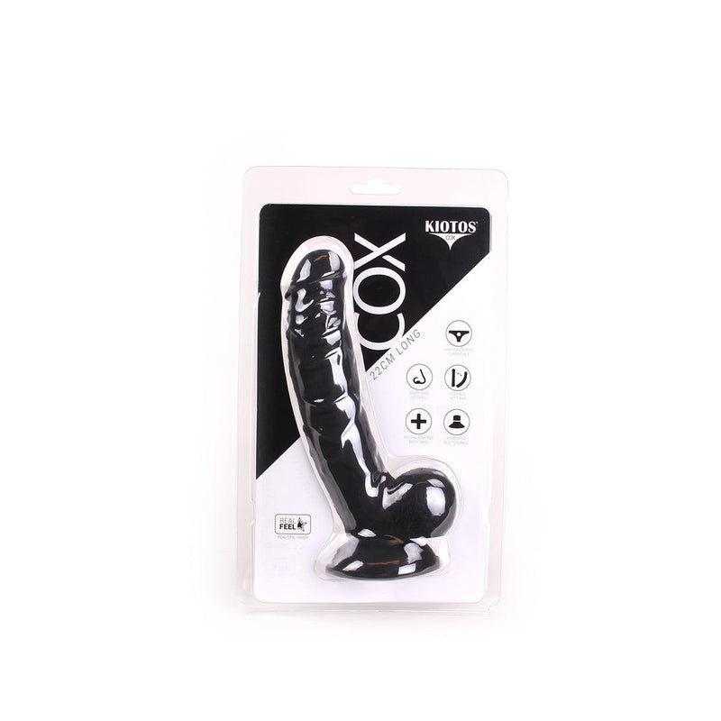 Kiotos Cox - Dildo 22 x 4 cm - Zwart-Laced-up.nl
