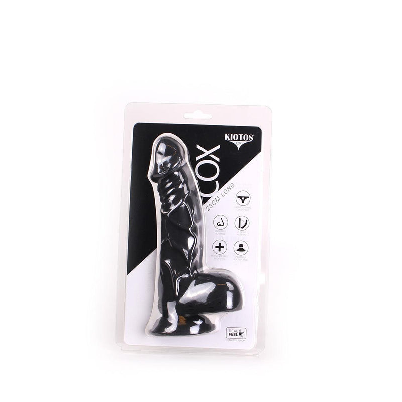 Kiotos Cox - Dildo 23 x 4 cm - Zwart-Laced-up.nl