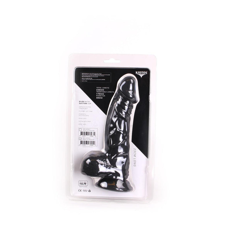Kiotos Cox - Dildo 23 x 4 cm - Zwart-Laced-up.nl