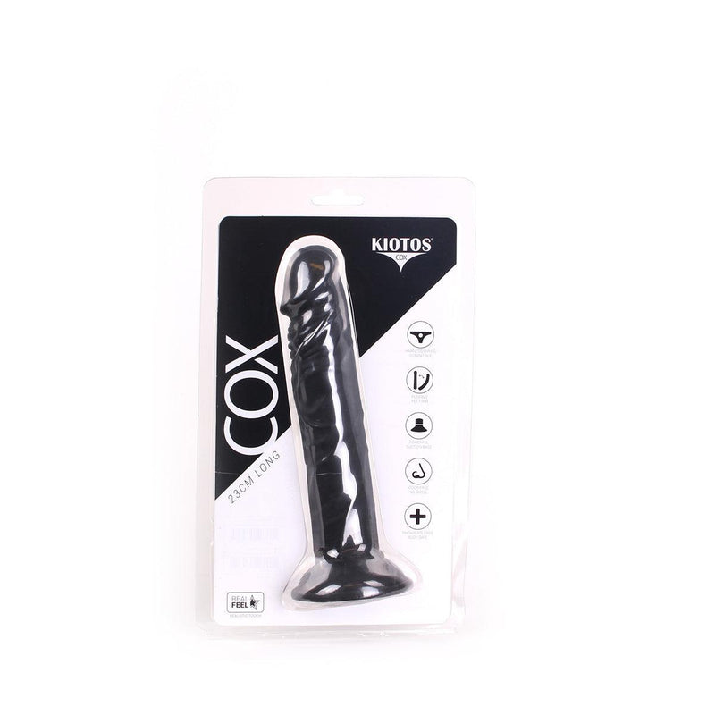 Kiotos Cox - Dildo 23 x 4,5 cm - Zwart-Laced-up.nl