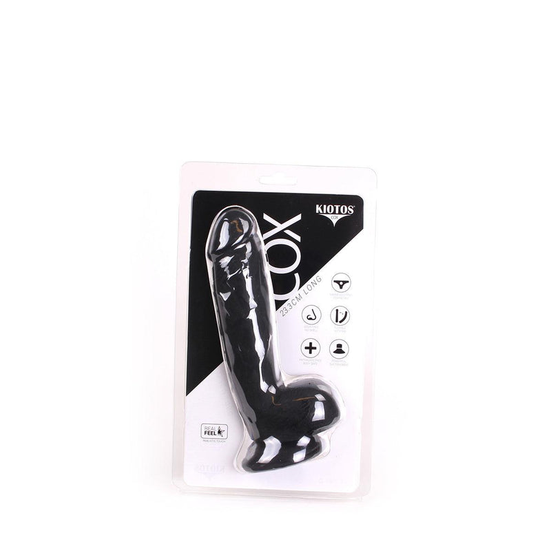 Kiotos Cox - Dildo 23,5 x 5 cm - Zwart-Laced-up.nl