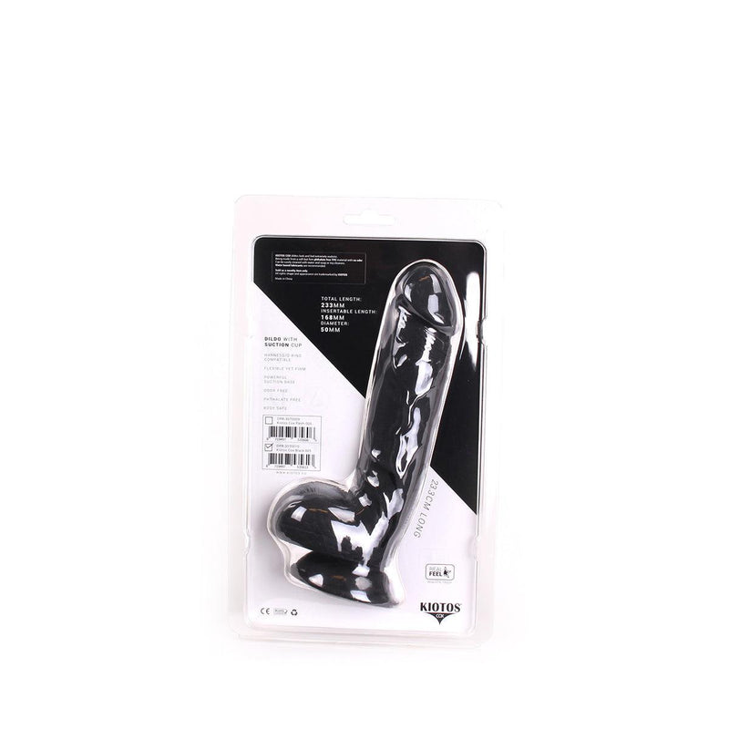 Kiotos Cox - Dildo 23,5 x 5 cm - Zwart-Laced-up.nl