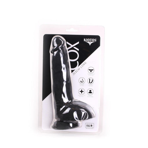 Kiotos Cox - Dildo 25,5 x 5,3 cm - Zwart-Laced-up.nl