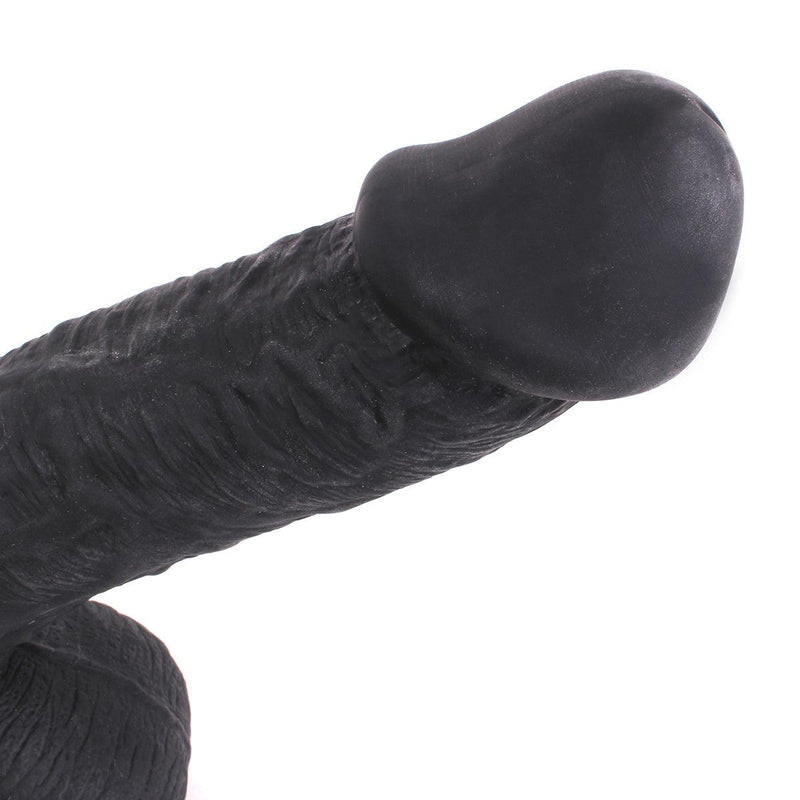 Kiotos Cox - Dildo 30 x 5,5 cm - Zwart-Laced-up.nl