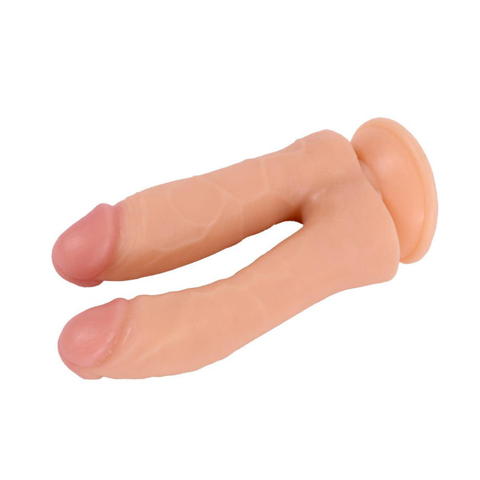 Kiotos Cox - Dildo Voor Dubbele Penetratie - 19 x 3/3.5 cm - Lichte Huidskleur-Laced-up.nl