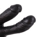 Kiotos Cox - Dildo Voor Dubbele Penetratie - 19 x 3/3.5 cm - Zwart-Laced-up.nl