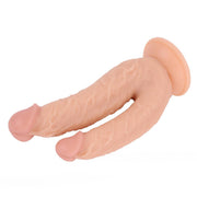 Kiotos Cox - Dildo Voor Dubbele Penetratie - 21 x 3.5/4.5 cm - Lichte Huidskleur-Laced-up.nl