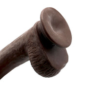 Kiotos Cox - Dildo Met Glijdende Huid - Bruin-Laced-up.nl
