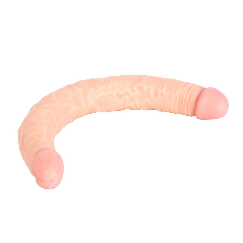 Kiotos Cox - Dubbele Dildo 30 cm - Lichte Huidskleur-Laced-up.nl