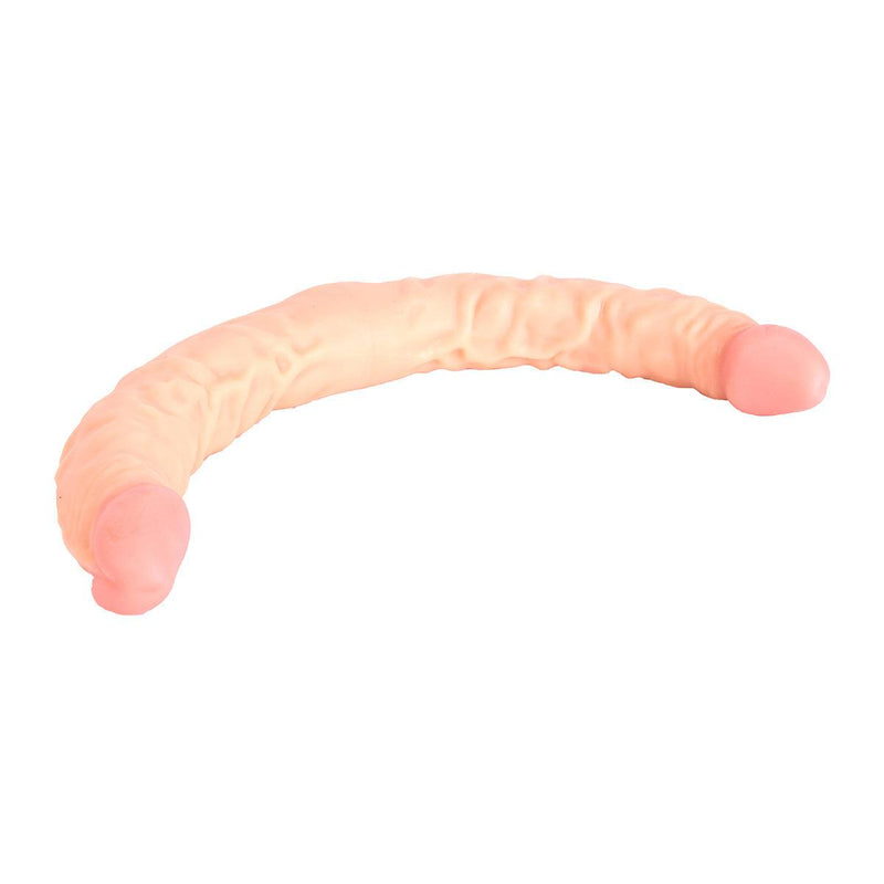 Kiotos Cox - Dubbele Dildo - 40 x 3,6/3,8 cm - Lichte Huidskleur-Laced-up.nl
