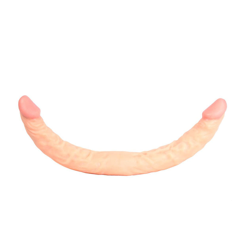 Kiotos Cox - Dubbele Dildo - 40 x 3,6/3,8 cm - Lichte Huidskleur-Laced-up.nl