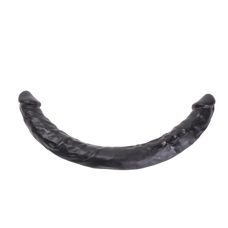 Kiotos Cox - Dubbele Dildo - 40 x 3.6/3.8 cm - Zwart-Laced-up.nl