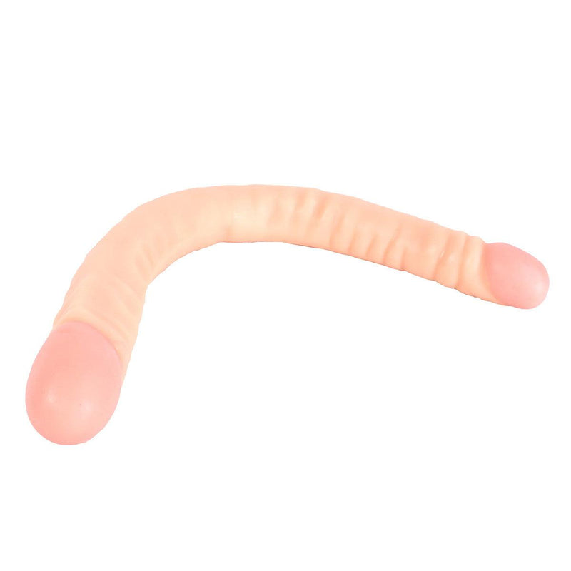 Kiotos Cox - Dubbele Dildo - 45 x 4,5/4,8 cm - Lichte Huidskleur-Laced-up.nl