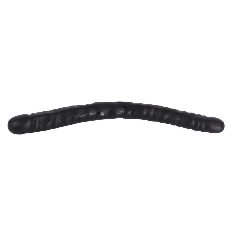 Kiotos Cox - Dubbele Dildo - 45 x 4,5/4,8 cm - Zwart-Laced-up.nl