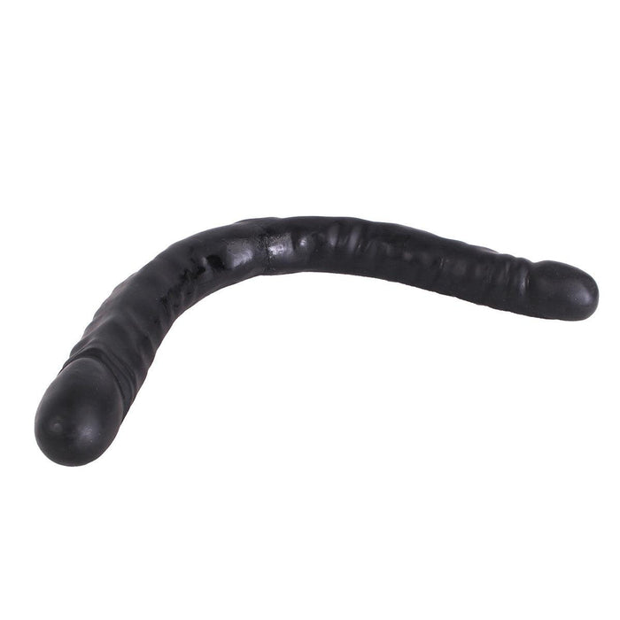 Kiotos Cox - Dubbele Dildo - 45 x 4,5/4,8 cm - Zwart-Laced-up.nl