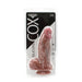 Kiotos Cox - Levensechte Siliconen Dildo 049 - Lengte 215 mm - Lichte huidskleur - Met zuignap-Laced-up.nl
