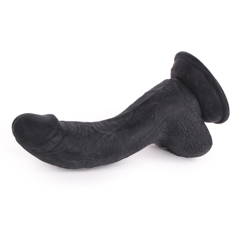 Kiotos Cox - Lichte Gekromde Dildo 16 x 4 cm - Zwart-Laced-up.nl