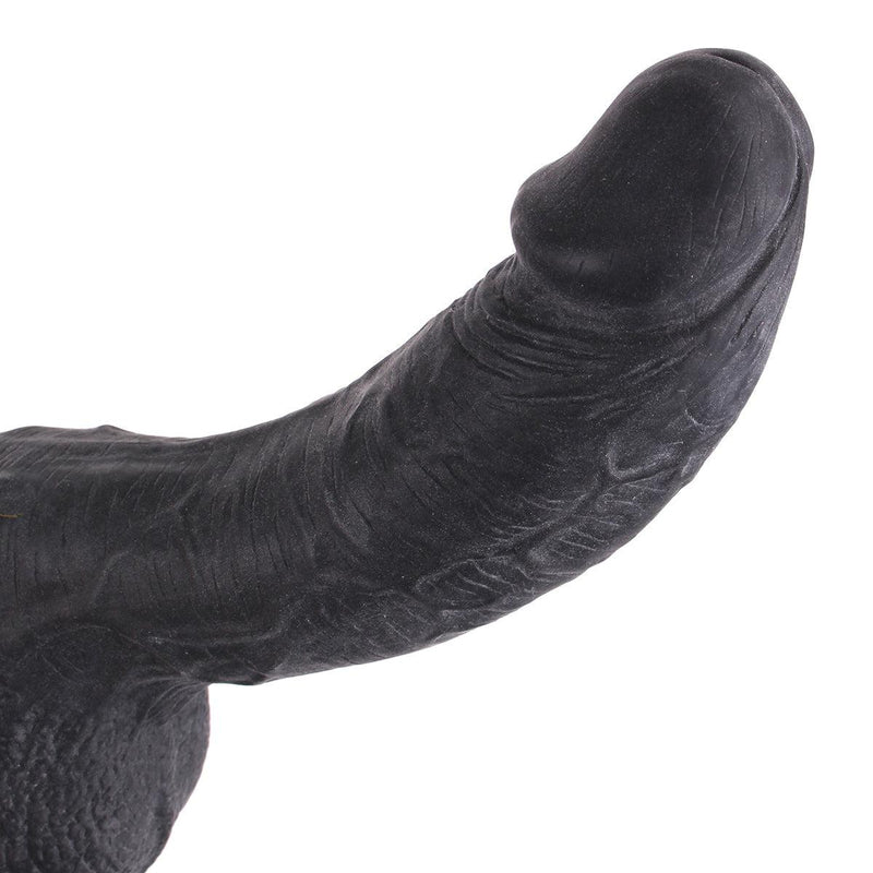 Kiotos Cox - Lichte Gekromde Dildo 16 x 4 cm - Zwart-Laced-up.nl
