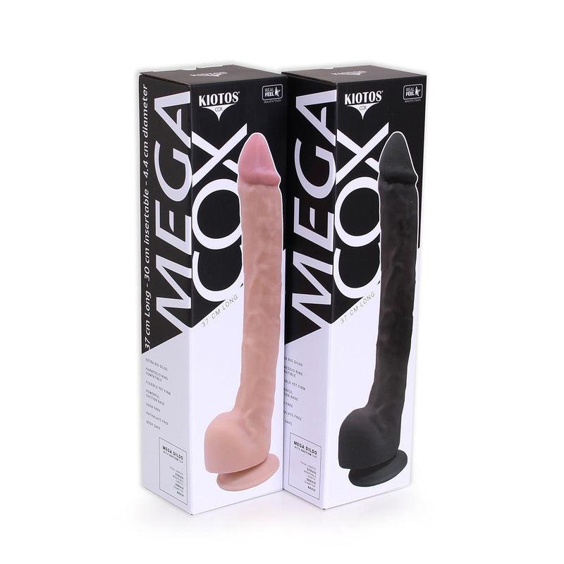 Kiotos Cox - Mega Dildo XXL 37 x 4.4 cm - Zwart-Laced-up.nl
